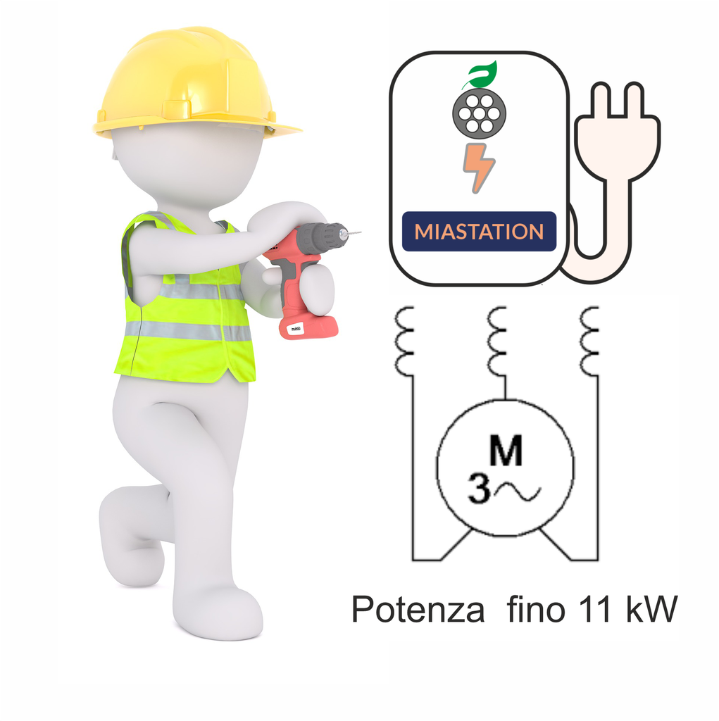 Posa in Opera WallBox Trifase <=11 KW ( escluso Wallbox)