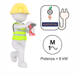 Posa in Opera WallBox Monofase (esclusa WallBox)